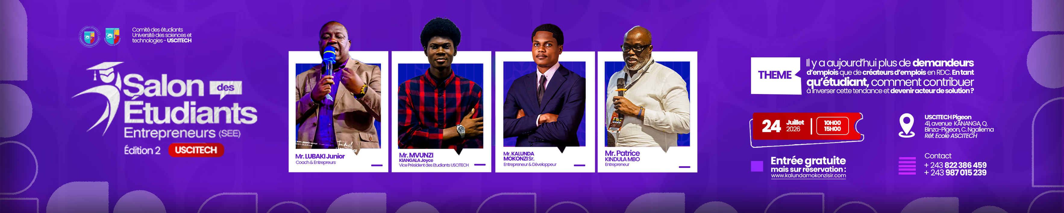 Salon des Étudiants Entrepreneurs — Édition 2 - 2026 à Kinshasa RDC